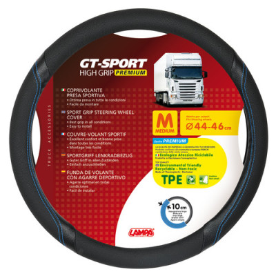 COPRIVOLANTE TPE GT-SPORT M  44-46CM NERO - BLU