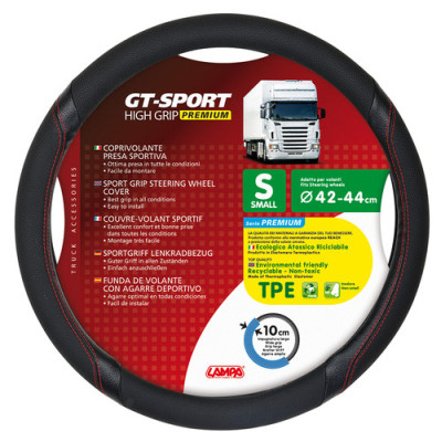 COPRIVOLANTE TPE GT-SPORT S  42-44CM NERO - ROSSO