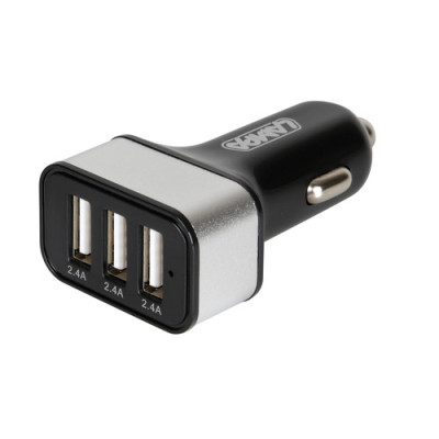 TRIPLA PRESA USB 7200MA CON RICARICA VELOCE UNIVERSALE 12-24V