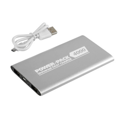 Power-Pack 4000 - Fast Charge - Argento