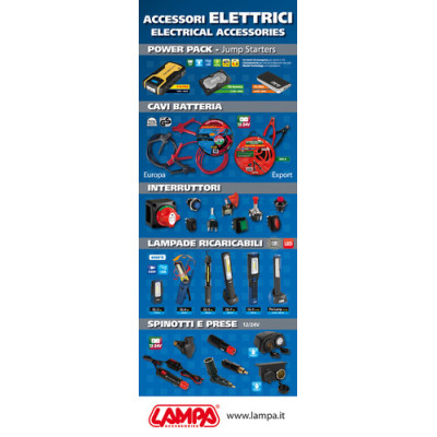LOCANDINA ACCESSORI ELETTRI DISPLAY ALLUMINIO