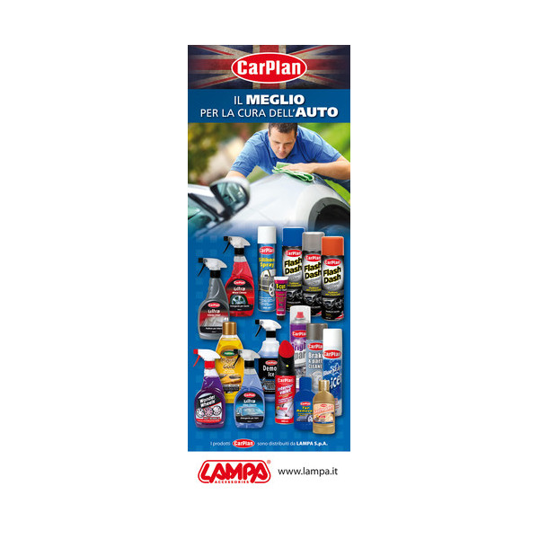 LOCANDINA CARPLAN DISPLAY ALLUMINIO