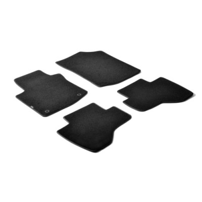 SR.TAP.MOQUETTE NERI COMPATIB CON CITROEN C1 05+-PEUGEOT 107 05+TOYOTA AYGO 05+(2 FIX)