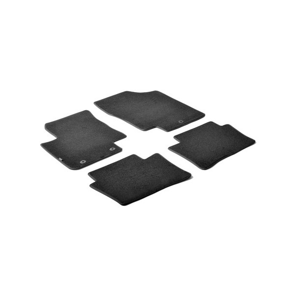 Set tappeti su misura in moquette - Nero -  Hyundai i20 3p (02-09+02-15) -  Hyundai i20 5p (02-09+10-14)