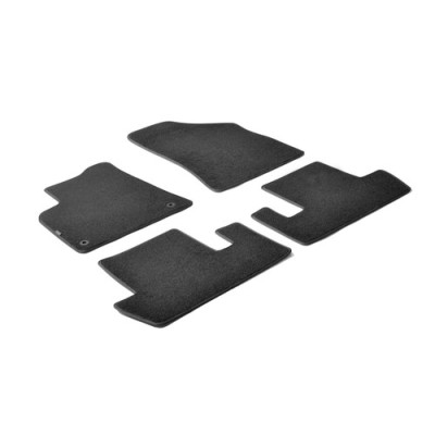 Set tappeti su misura in moquette - Nero -  Peugeot 5008 (11-09+12-16)
