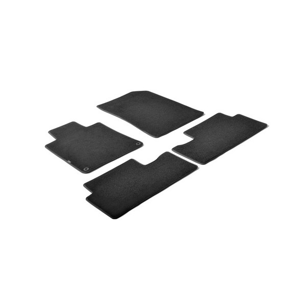 Set tappeti su misura in moquette - Nero -  Peugeot 508 4p (03-11+05-18) -  Peugeot 508 sw (03-11+05-18) -  Peugeot 508 Rxh (05-