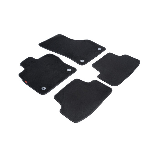SR.TAP.MOQUETTE NERI COMPAT. CON VW GOLF VII 11-12+