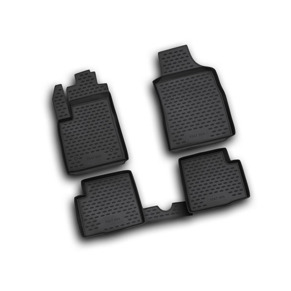 Set tappeti su misura in TPE -  Abarth 500 (07-08+05-16) -  Abarth 500C (06-10+05-16) -  Abarth 695 Biposto (12-14+05-16) -  Fia
