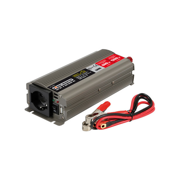 POWER INVERTER 500W 12-+220V  SPUNTO 1000W ROHS