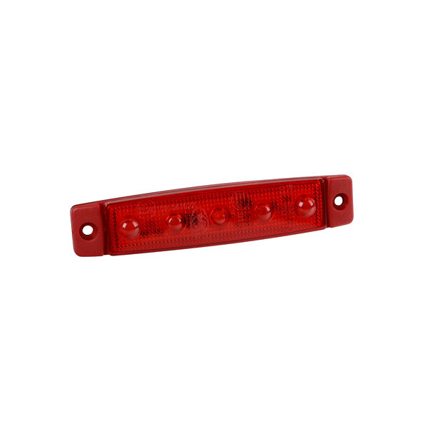 *LUCE PAGG ASPOCK ROSSA 5 LED PIATTA 12-24V