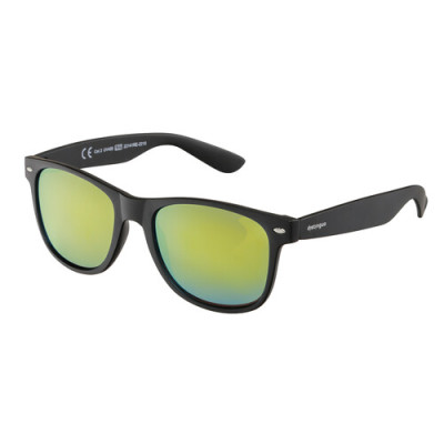 OCCHIALI SOLE 2 PZ. DISTINGUO BLACK-YELLOW MOD503 CON BUSTA UV400 CAT.3