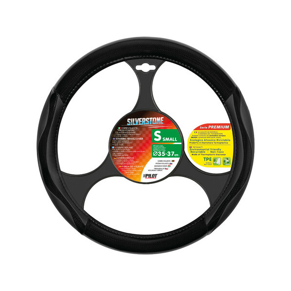 *COPRIVOLANTE  SILVERSTONE  NERO MISURA S 35-37 CM