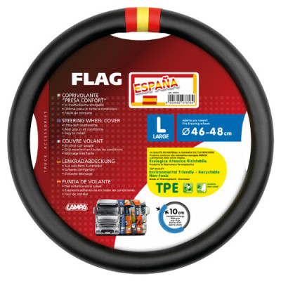 COPRIVOLANTE  FLAG-SP  MISURA L 46-48 CM NERO