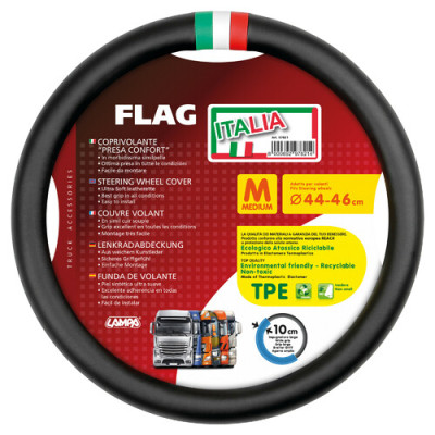 COPRIVOLANTE  FLAG-IT  MISURA M 44-46 CM NERO