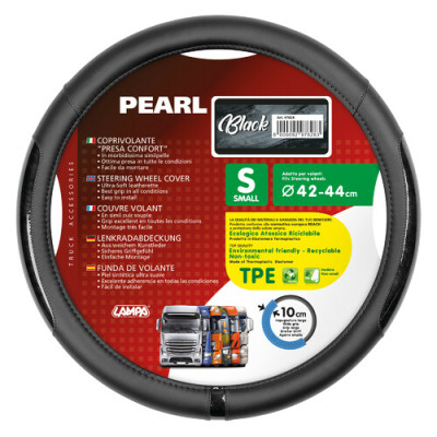 COPRIVOLANTE  BLACK-PEARL  MISURA S 42-44 CM NERO