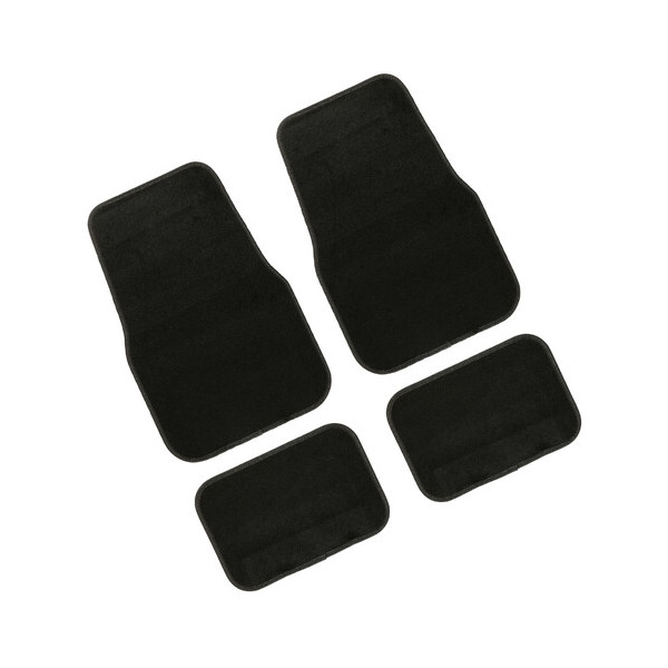  TWIST  SET 4 TAPPETI IN MOQUETTE NERI  GRAN PREE 