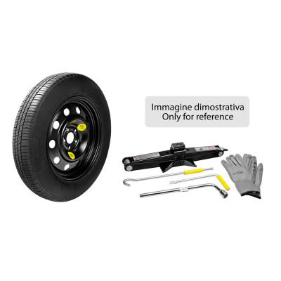KIT RUOTINO 125-80 17 ACCIAIO CON CRIC E CHIAVE SVITARUOTE