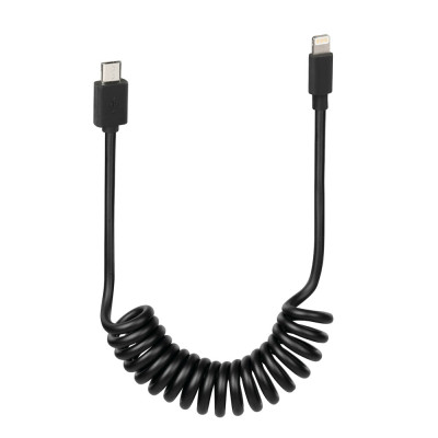 *CAVO MICRO USB-+TYPE-C A SPIRALE PER E-BIKE (SOLO RICARICA)