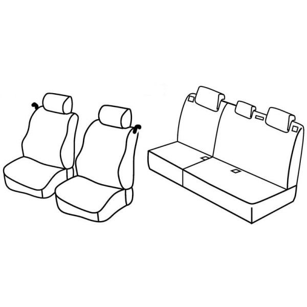FOD.SUPERIOR NERO-BLU SU ORD. HYUNDAI I20 3P 09+15