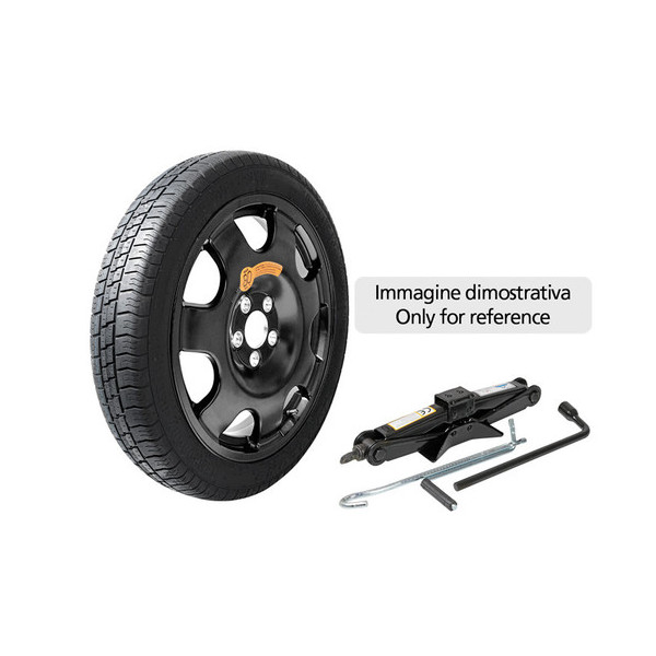KIT RUOTINO155-90 17 LEGA CON CRIC E CHIAVE SVITARUOTE