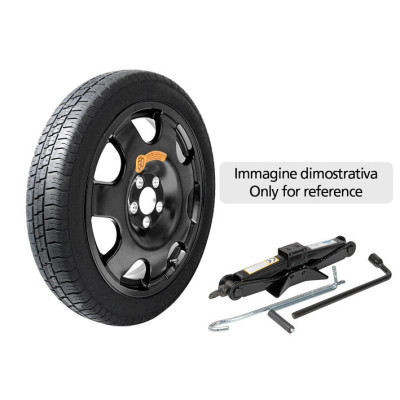 KIT RUOTINO 155-90 17 LEGA CON CRICK E CHIAVE SVITARUOTE