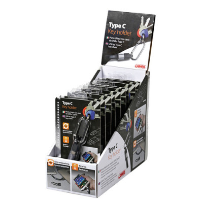 DISPLAY 10PZ PORTA CHIAVE USB B-TYPE C
