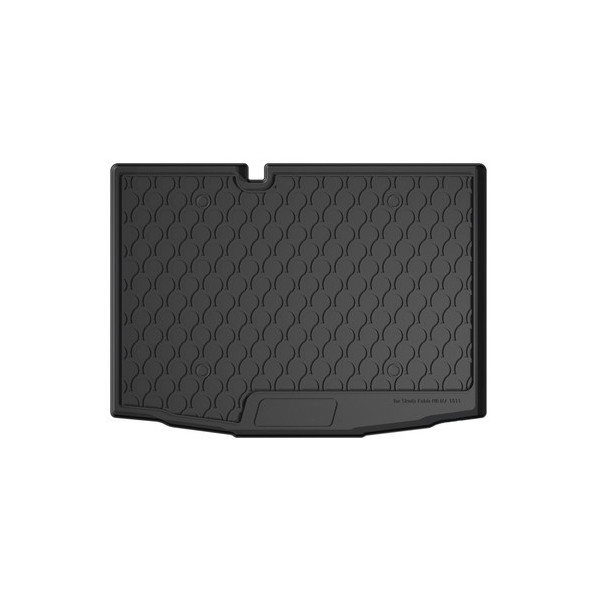 VASCA BAULE SU MISURA GOMMA COMP C-SKODA FABIA HB 2015+ BAULE BASSO