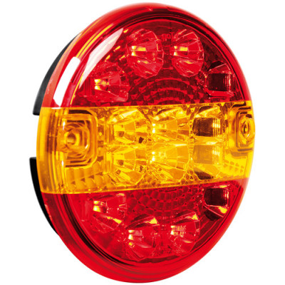 FANALE POST.ROTONDO 12-24V LED 3 FUNZIONI