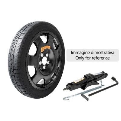 KIT RUOTINO 125-70 18 LEGA CON CRIC E CHIAVE SVITARUOTE