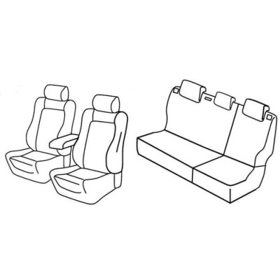 FOD.SUPERIOR NERO-BLU SU ORD. VW POLO 5P 14+ LOUNGE