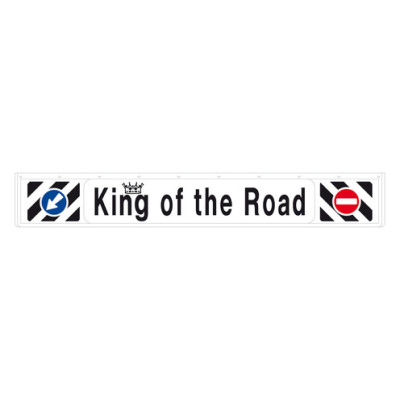PARASPRUZZI CAMION 35X240 CM BIANCO A RILIEVO KING OF THE ROAD 