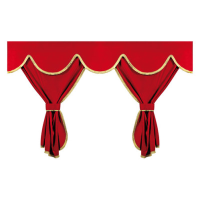 SET TENDE 8PZ ROSSE PRIVILEGE STANDARD, DRAPPO CORTO