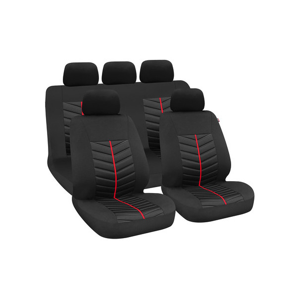 SET FODERE  RAPID  NERO-ROSSO