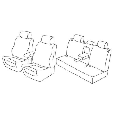 FOD.SUPERIOR NERO-BLU SU ORD. Volkswagen Golf VI GTD 08+12