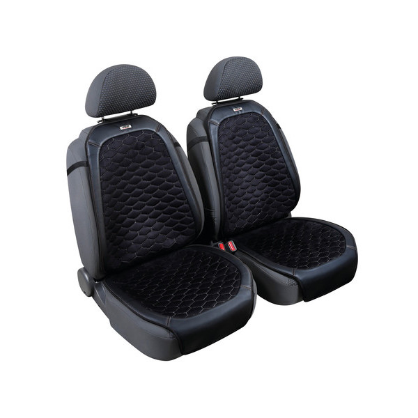 COPPIA SCHIENALI  DAYTONA  NERO CON CUCITURE GRIGIE