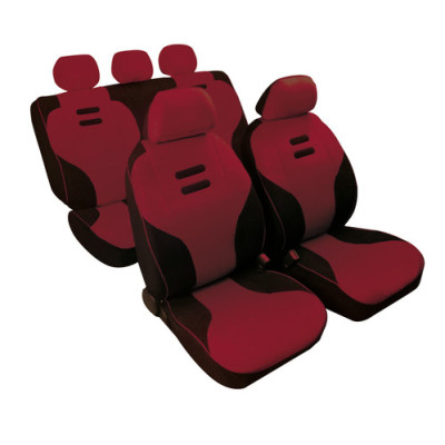 *SET FODERE KYNOX NERO+BORDO  COORDINATE, IN MICROFIBRA