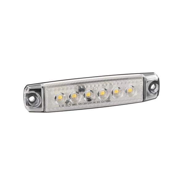 SET 20PZ LUCE INGOMBRO BIANCA 6LED 12-24V