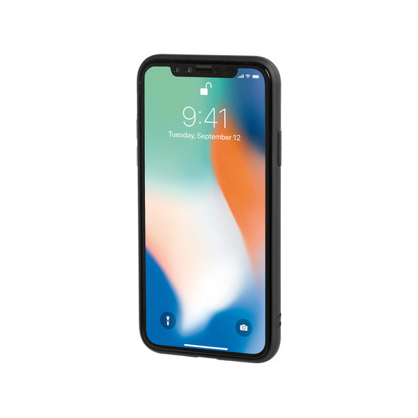 COVER  DUO  PER IPHONE X ROSSO + NERO