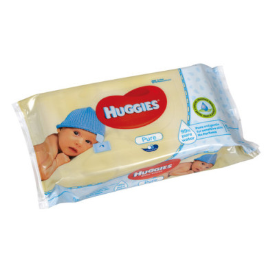 HUGGIES SALVIETTE BIMBI PURE 56 WIPES SENZA ALCOOL-PROFUMO