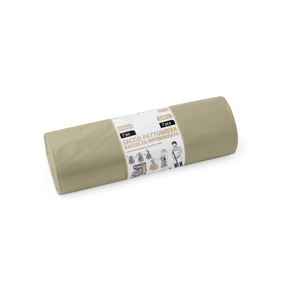 SACCO 90x120cm 50my AMBRA TRA SPARENTE 10 PZ 140 LT.