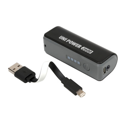 UNI-POWER 2600MA + CAVO UNIV APPLE 8 PIN E MICRO USB (RICARICA E SINCRONIZZAZIONE)