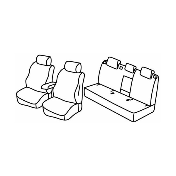FOD.SUPERIOR NERO-BLU SU ORD. SEAT ATECA 16+