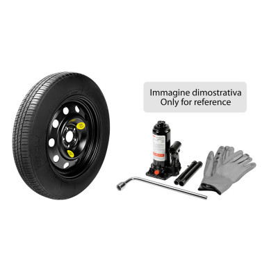 KIT RUOTINO 125-80 17 ACCIAIO CON CRIC E CHIAVE SVITARUOTE