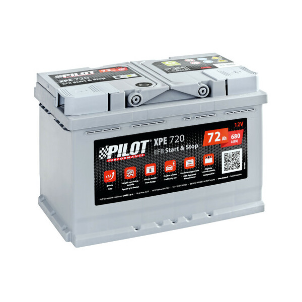 BATTERIA EFB 72Ah 680A(EN)CCA L03 POLARITÀ 0