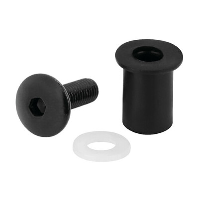 KIT DADI GOMMATI CON VITI E RONDELLE 5MA NERO