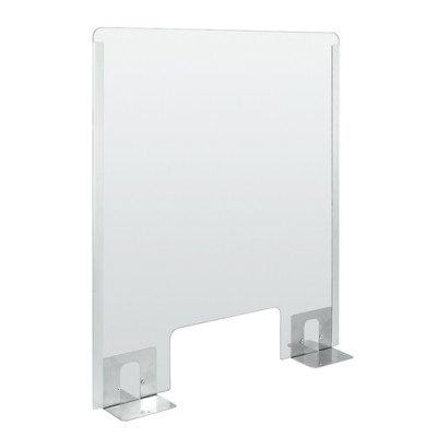 SCHERMO PROTETTIVO 660X760MM IN POLICARBONATO CON FERITOIA ANTICONTAMINAZIONE