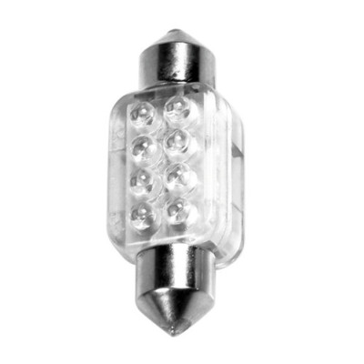 *LAMPADA 10MMX36MM MEGA-BRITE 8 LED BIANCO