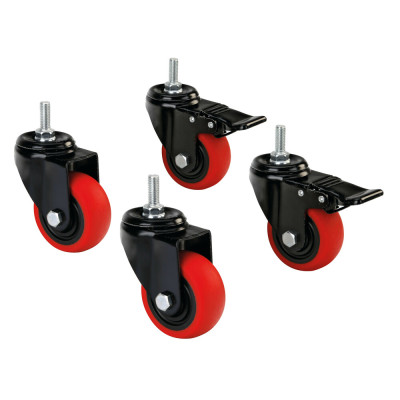 SET 4 RUOTE DA ESTERNO PER DISPLAY CARRELLABILI