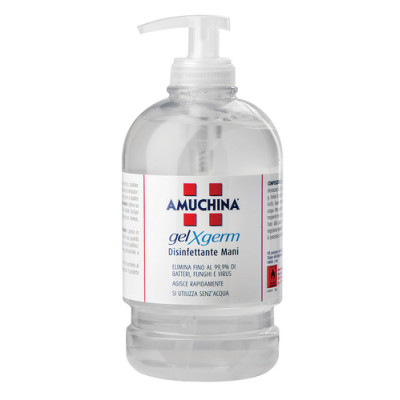 AMUCHINA 500 ML. IGIENIZZANTE GEL PER MANI IN FLACONE CON EROGATORE NUOVA FORMULA