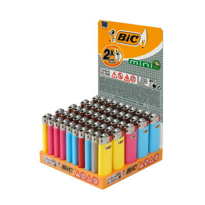 BIC J25 PZ.50 MINI ACCENDINI TRADIZIONALI VASSOIO